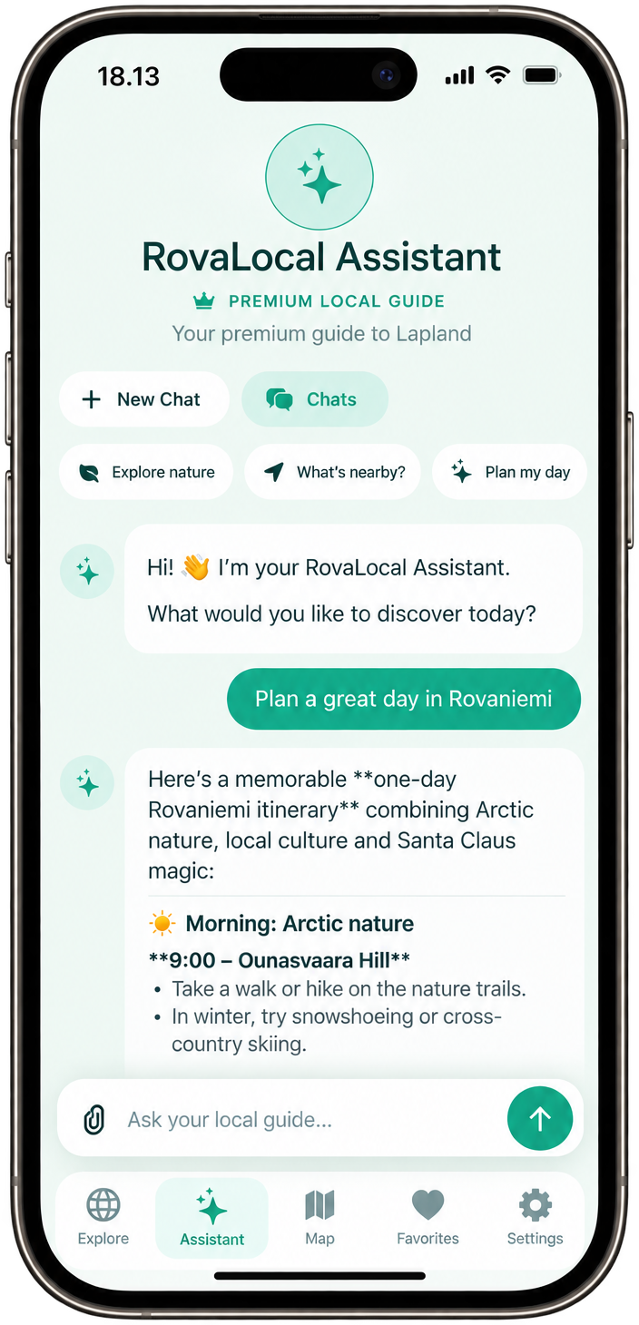 RovaLocal app – AI Assistant